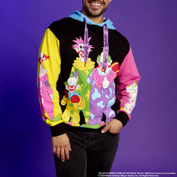 Killer Klowns from Outer Space Color Block Unisex Hoodie, Image 2